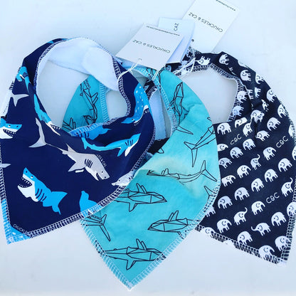 Shark Dribble Bib - Chuckles & Caz