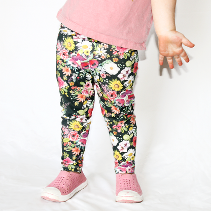 Watercolour Flower Leggings - Chuckles & Caz