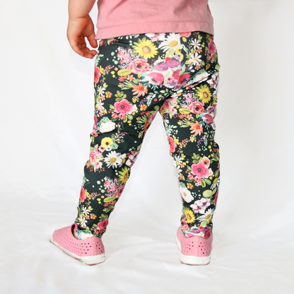 Watercolour Flower Leggings - Chuckles & Caz