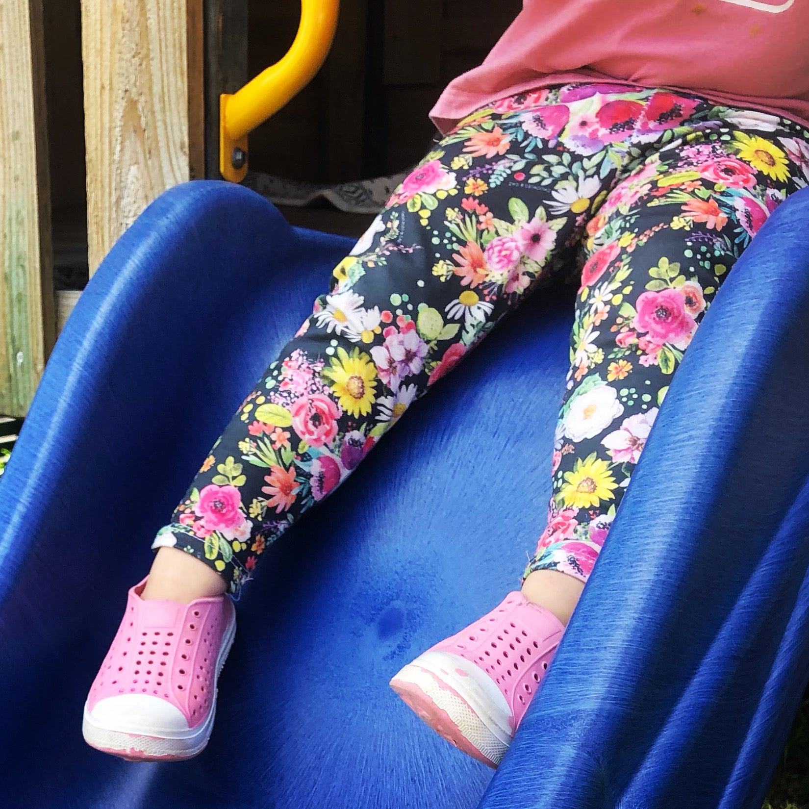 Watercolour Flower Leggings - Chuckles & Caz