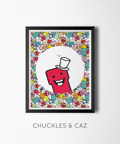 Little Monster Larry Digital Artwork - Chuckles & Caz
