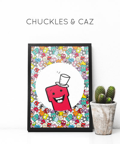 Little Monster Larry Digital Artwork - Chuckles & Caz