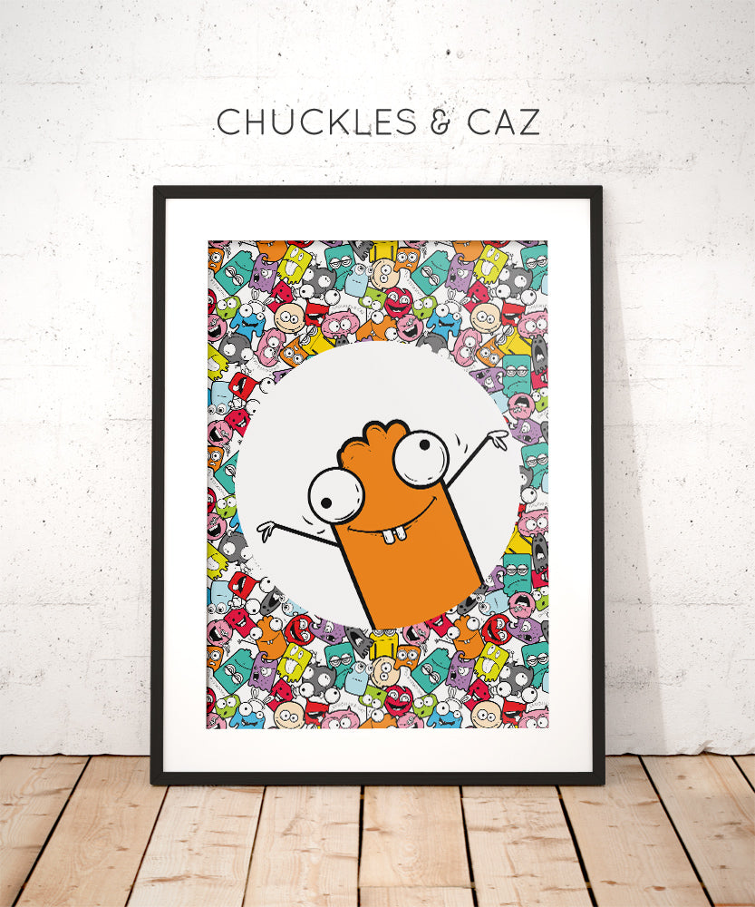Little Monster Brian Digital Artwork - Chuckles & Caz