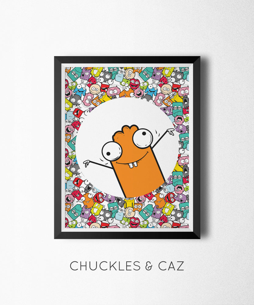 Little Monster Brian Digital Artwork - Chuckles & Caz