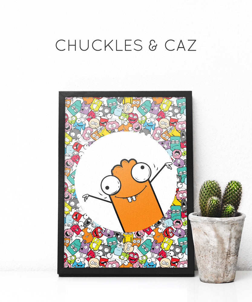 Little Monster Brian Digital Artwork - Chuckles & Caz
