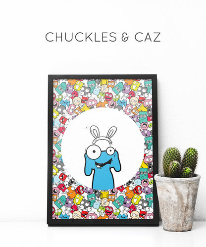 Little Monster Vicky Digital Artwork - Chuckles & Caz