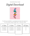 Pink Stack Ice Blocks Digital Artwork - Chuckles & Caz
