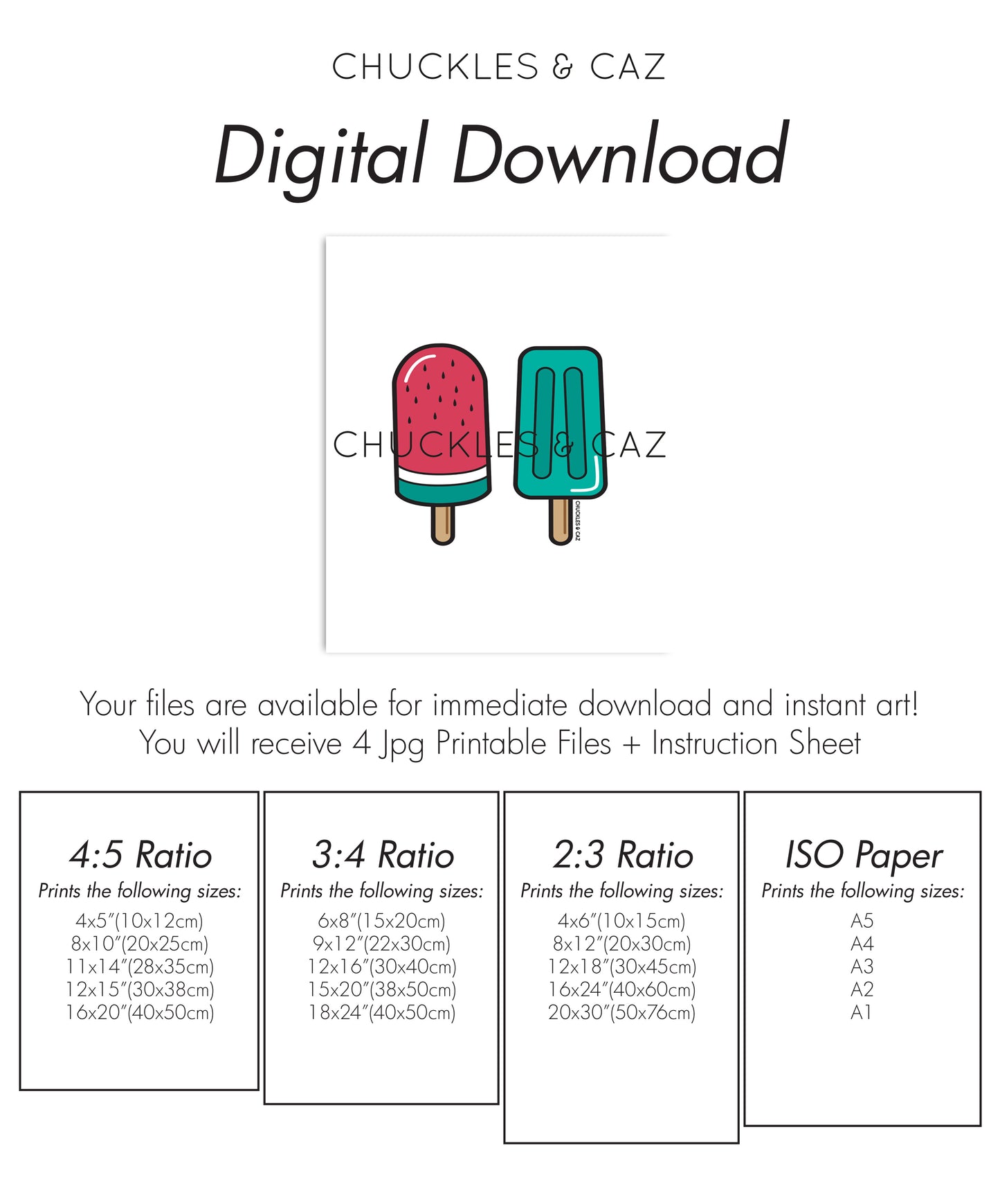 Green Ice Blocks on White Digital Artwork - Chuckles & Caz