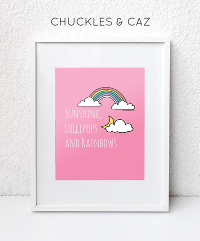 Sunshine, Lollipops & Rainbows Digital Artwork - Chuckles & Caz