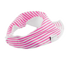 Fluro Pink Mini Stripe Dribble Bib - Chuckles & Caz
