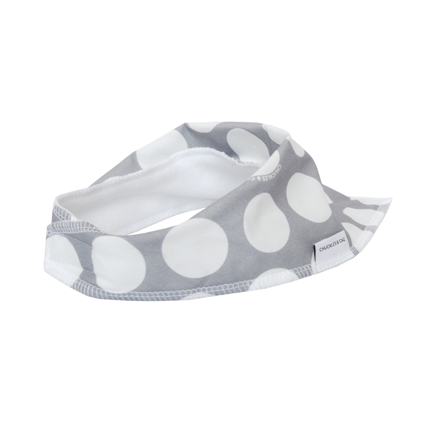 Grey Spot Dribble Bib - Chuckles & Caz