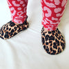 Leopard Baby Booties & matching Dribble Bib - Gift Set - Chuckles & Caz