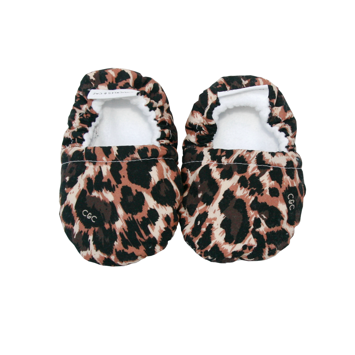 Leopard Baby Booties - Chuckles & Caz