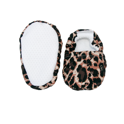 Leopard Baby Booties - Chuckles & Caz