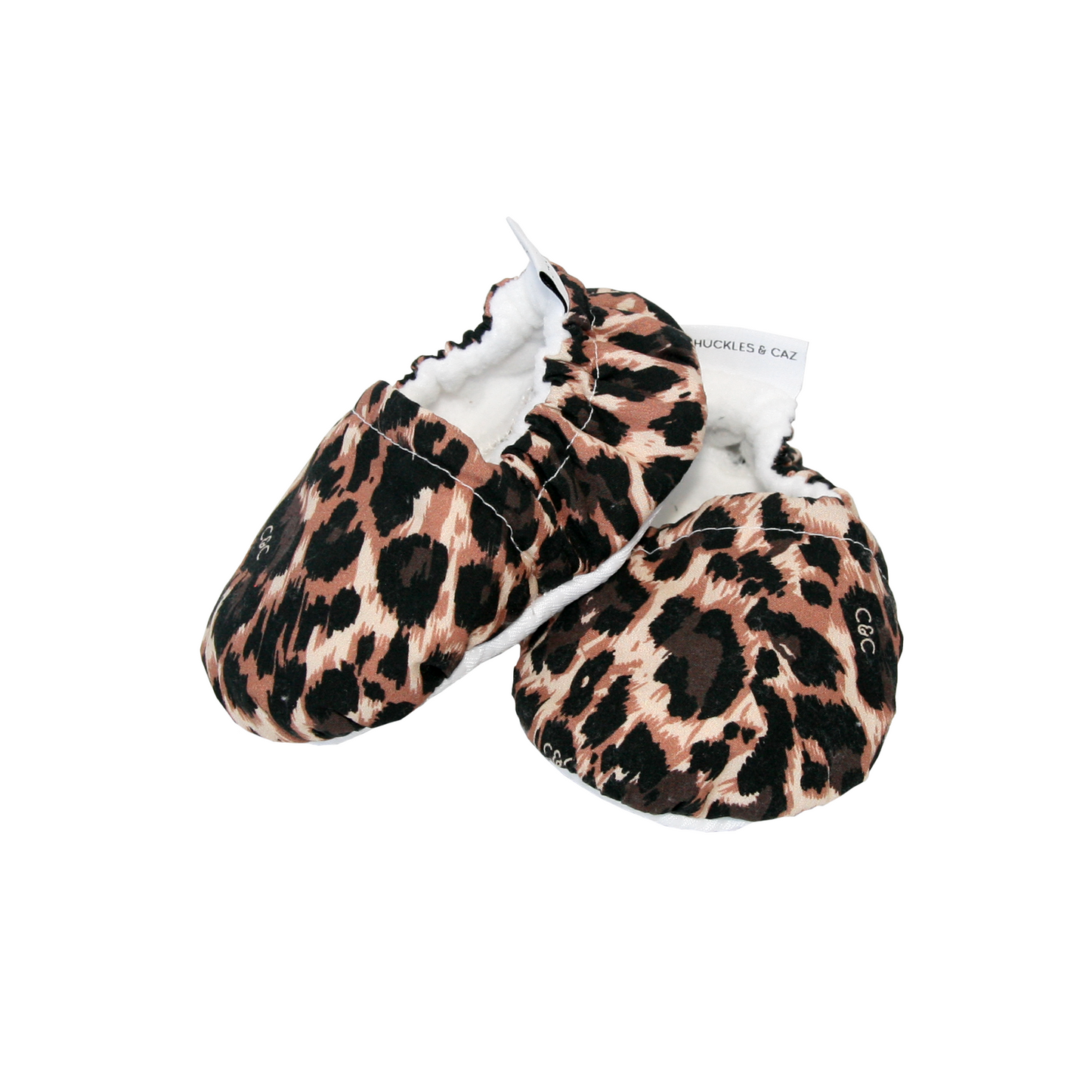 Leopard Baby Booties - Chuckles & Caz