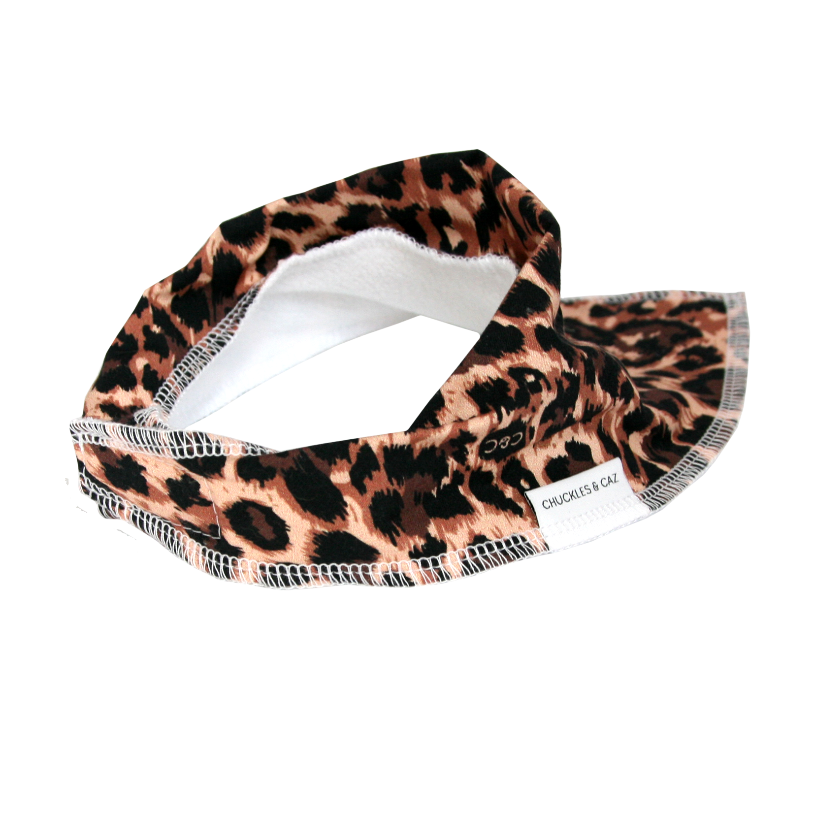 Leopard Dribble Bib - Chuckles & Caz