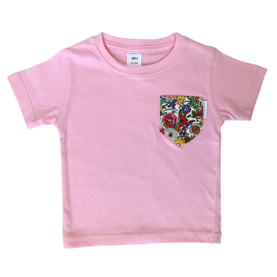 Super Floral Print Pocket Tee - Chuckles & Caz