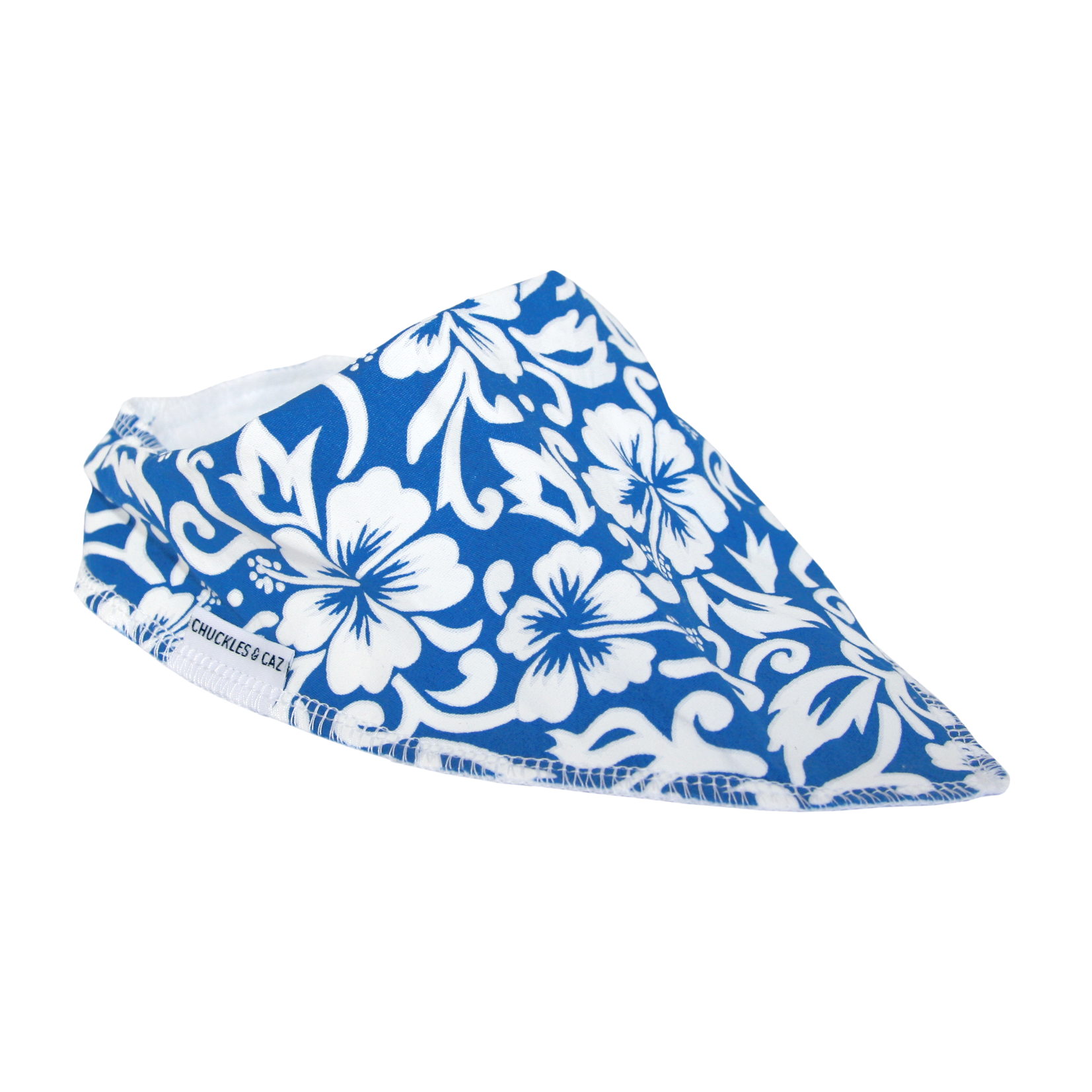 Light Blue Hawaiian Dribble Bib - Chuckles & Caz