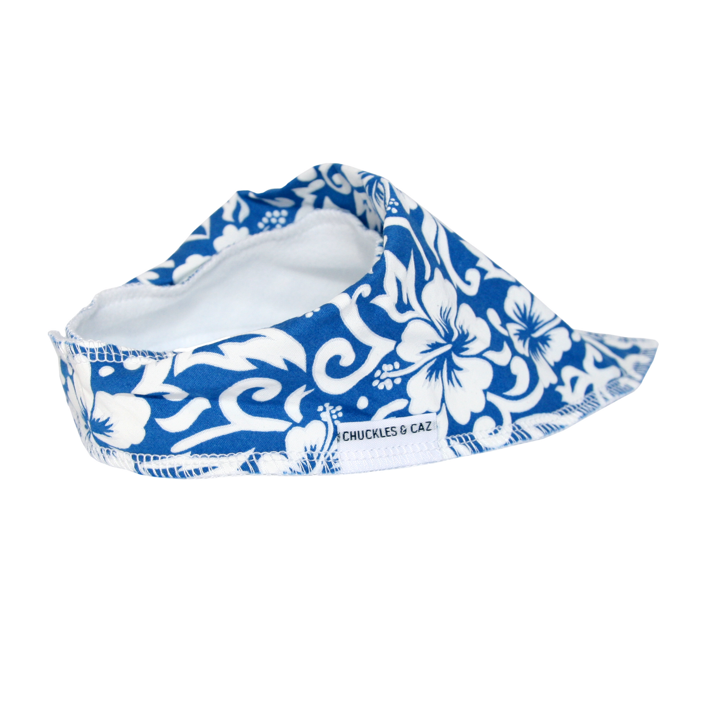Light Blue Hawaiian Dribble Bib - Chuckles & Caz