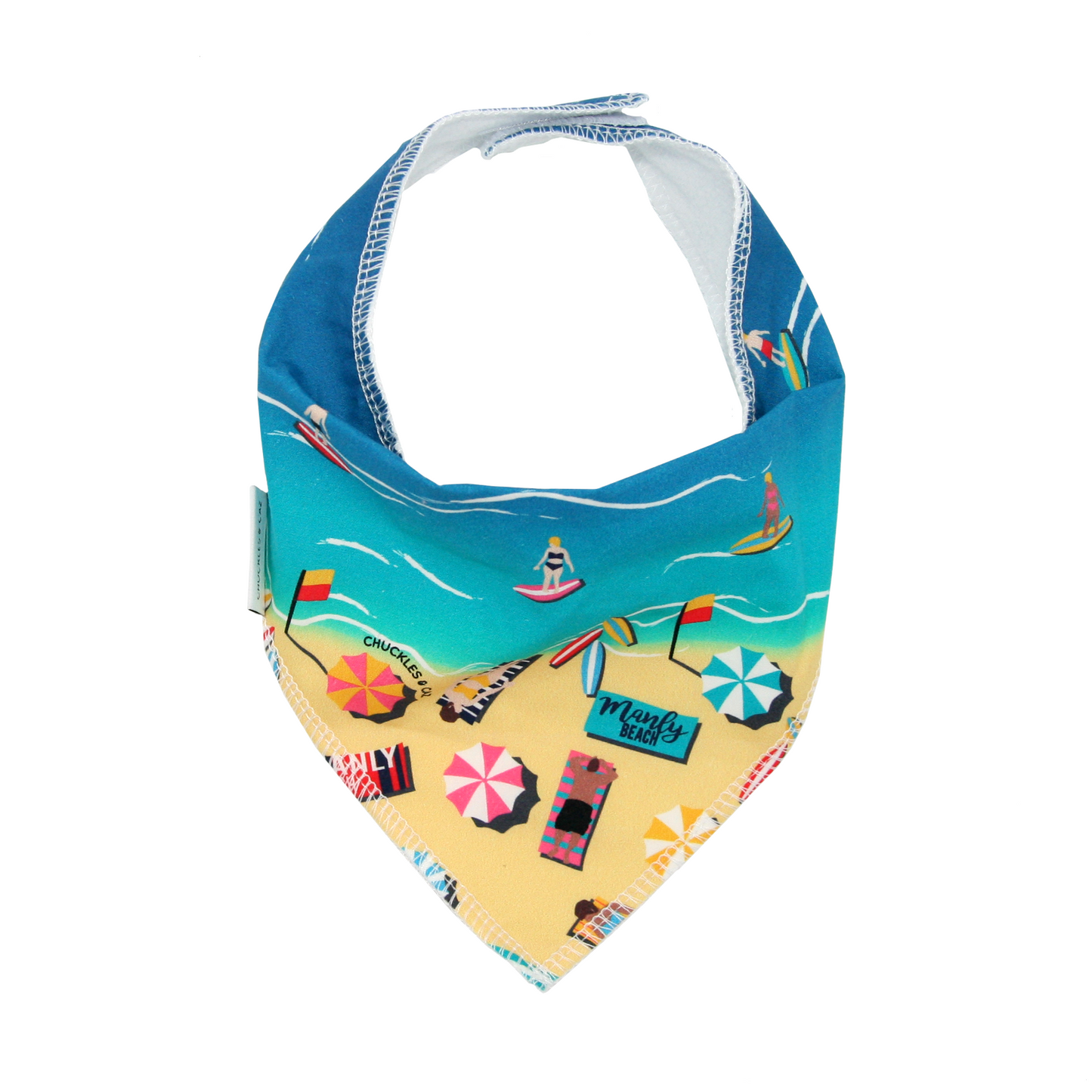 Manly Print Pocket Tee & matching Dribble Bib - Gift Set - Chuckles & Caz