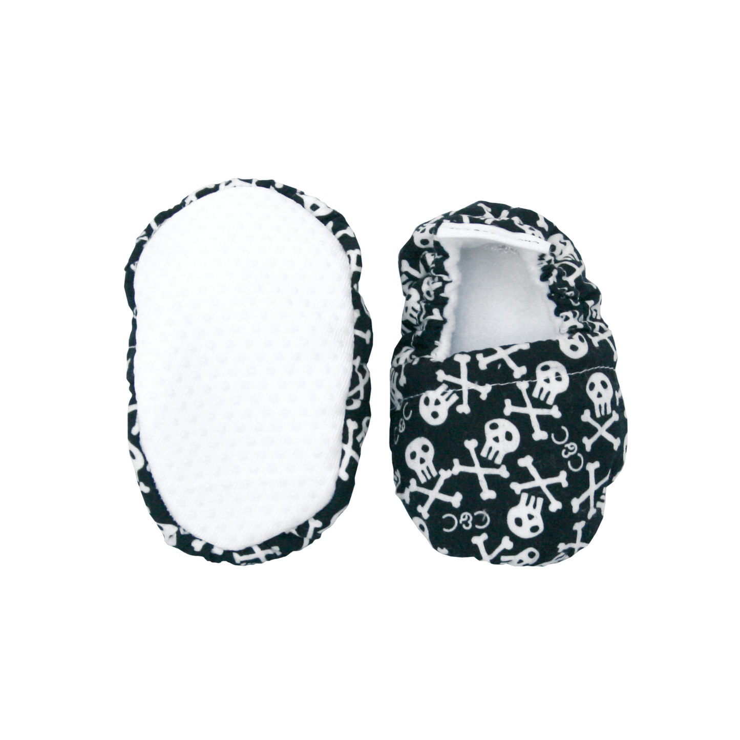 Mono Skullz Baby Booties & matching Dribble Bib - Gift Set - Chuckles & Caz