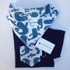 Mono Whales Dribble Bib - Chuckles & Caz