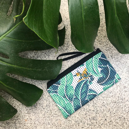 Small Tropical Palm Neoprene Purse - Chuckles & Caz