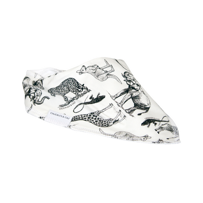 Sketchy Animals Dribble Bib - Chuckles & Caz