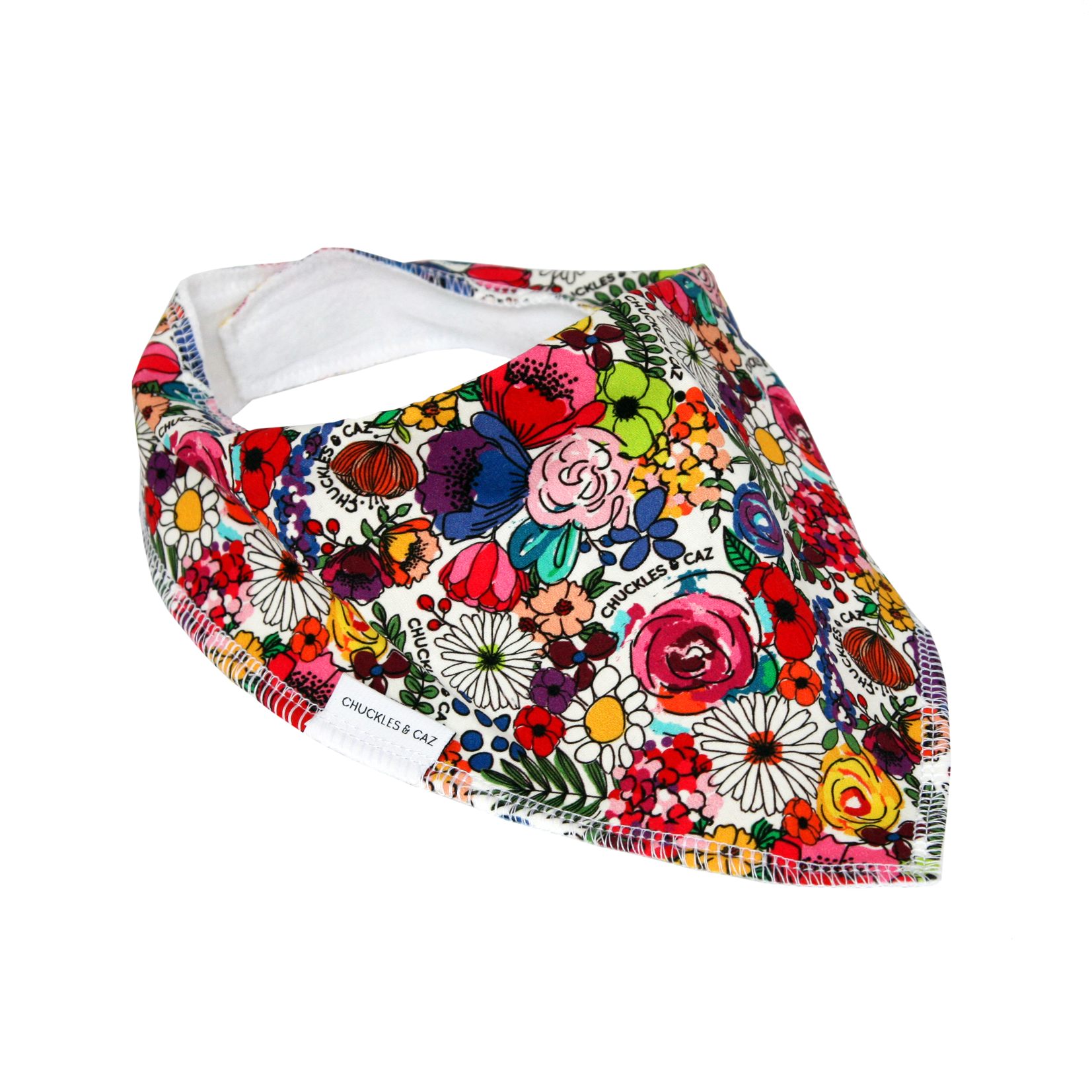 Super Floral Dribble Bib - Chuckles & Caz
