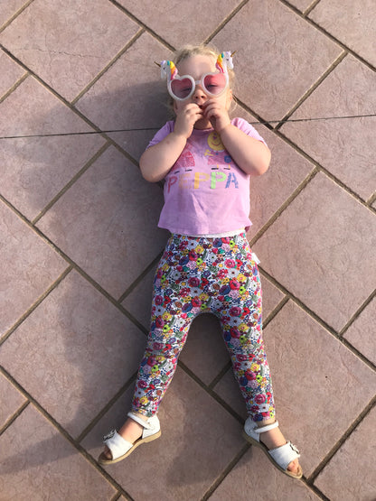 Super Floral Leggings - Chuckles & Caz