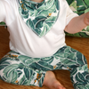 Tropical Palm Leggings & matching Dribble Bib - Gift Set - Chuckles & Caz
