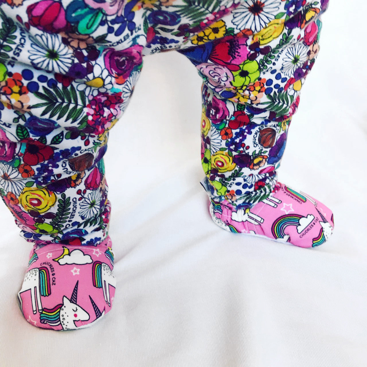 Unicorn Baby Booties - Chuckles & Caz